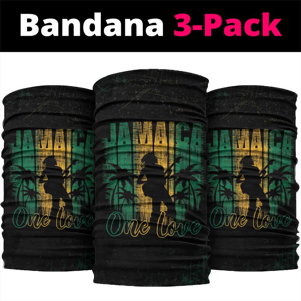 Jamaica One Love Grunge Neck Gaiter Jamrock - Wonder Print Shop