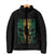 Jamaica One Love Grunge Padded Jacket Jamrock - Wonder Print Shop