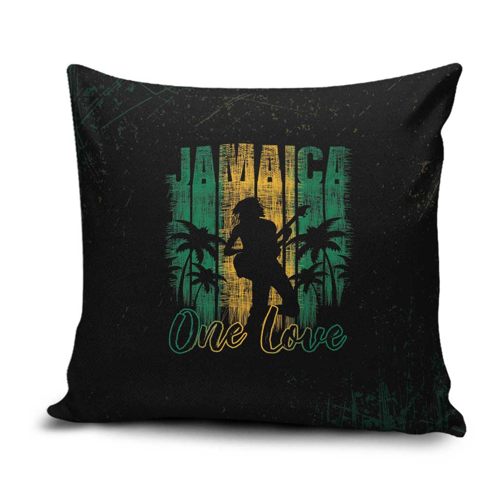 Jamaica One Love Grunge Pillow Cover Jamrock - Wonder Print Shop