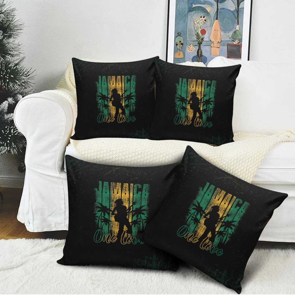 Jamaica One Love Grunge Pillow Cover Jamrock - Wonder Print Shop
