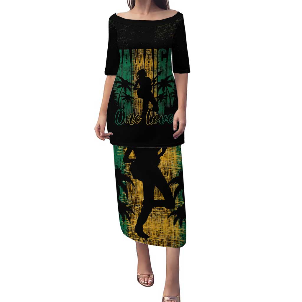 Jamaica One Love Grunge Puletasi Jamrock - Wonder Print Shop