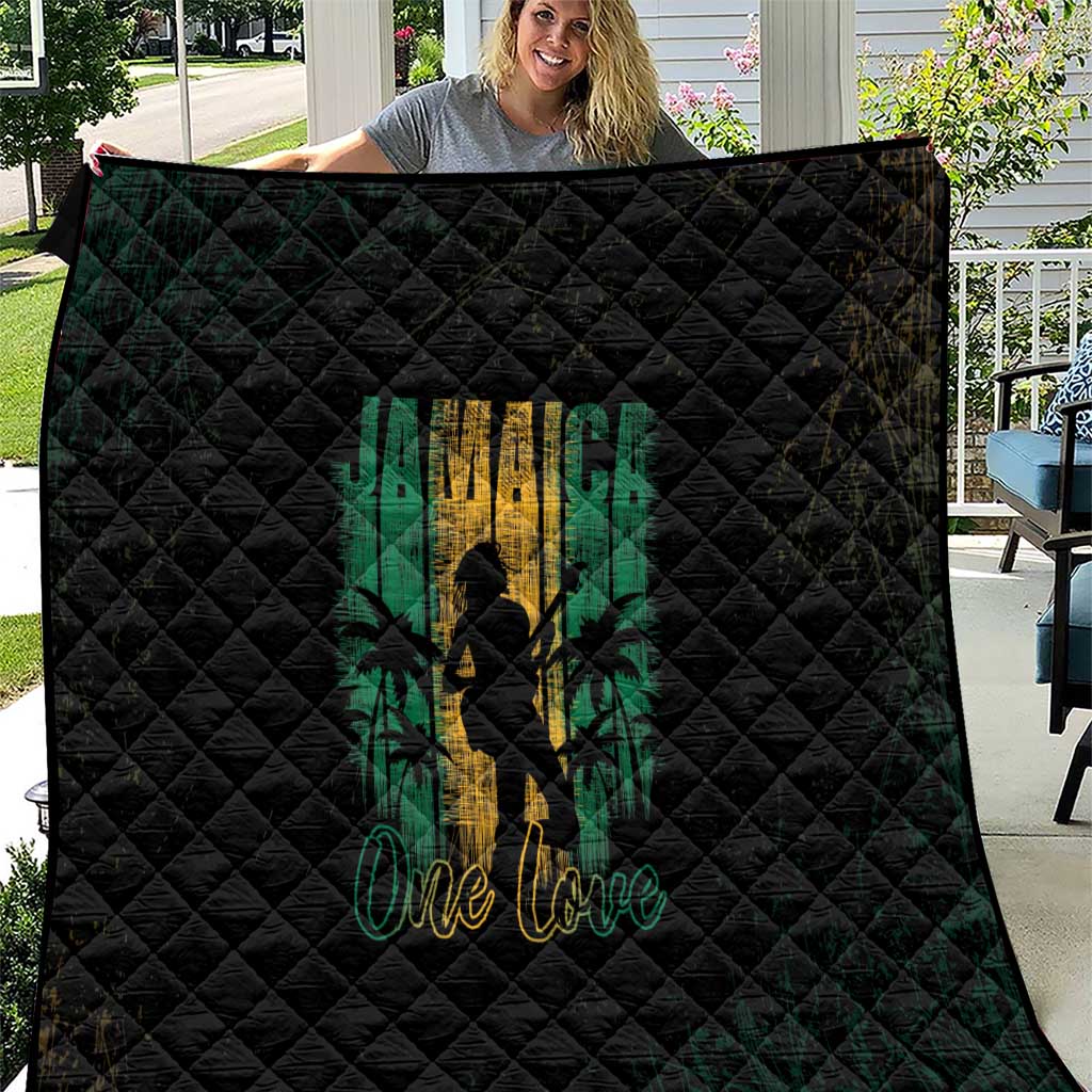 Jamaica One Love Grunge Quilt Jamrock - Wonder Print Shop