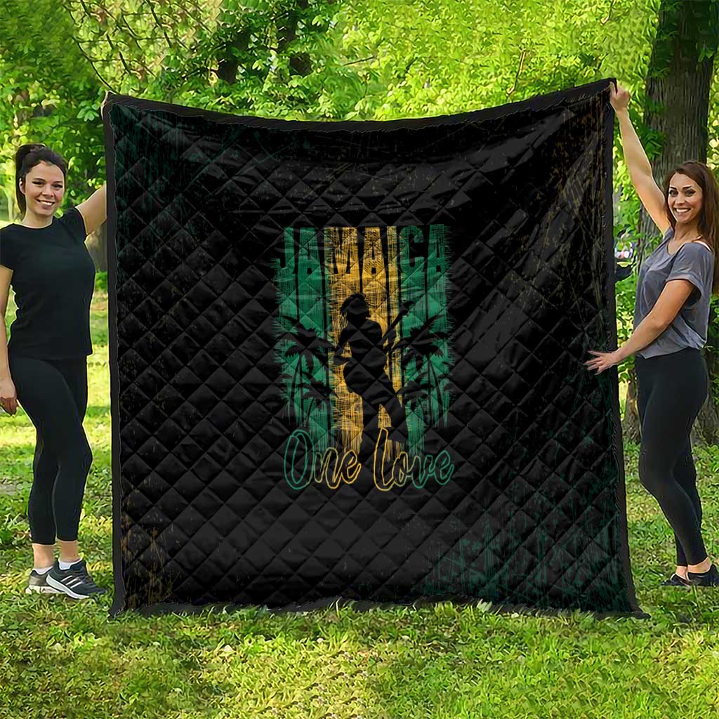 Jamaica One Love Grunge Quilt Jamrock - Wonder Print Shop