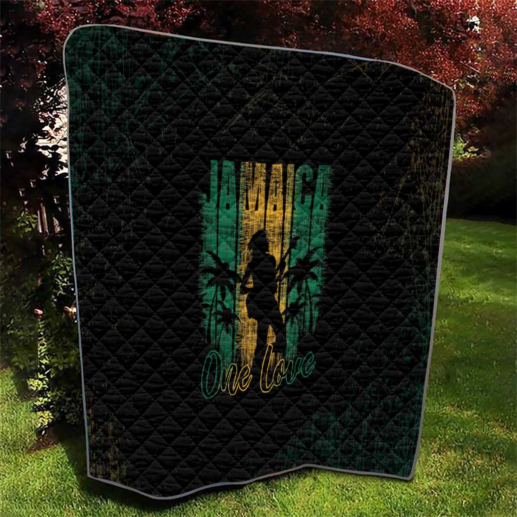 Jamaica One Love Grunge Quilt Jamrock - Wonder Print Shop