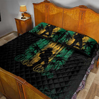 Jamaica One Love Grunge Quilt Bed Set Jamrock - Wonder Print Shop