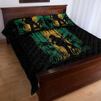 Jamaica One Love Grunge Quilt Bed Set Jamrock - Wonder Print Shop