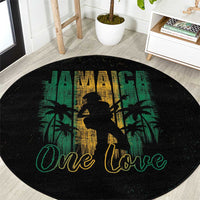 Jamaica One Love Grunge Round Carpet Jamrock - Wonder Print Shop