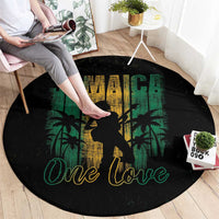 Jamaica One Love Grunge Round Carpet Jamrock - Wonder Print Shop