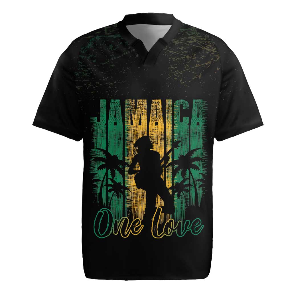 Jamaica One Love Grunge Rugby Jersey Jamrock - Wonder Print Shop