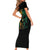 Jamaica One Love Grunge Short Sleeve Bodycon Dress Jamrock - Wonder Print Shop