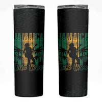 Jamaica One Love Grunge Skinny Tumbler Jamrock - Wonder Print Shop