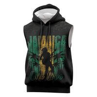 Jamaica One Love Grunge Sleeveless Hoodie Jamrock - Wonder Print Shop