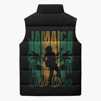 Jamaica One Love Grunge Sleeveless Puffer Jacket Jamrock - Wonder Print Shop