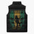 Jamaica One Love Grunge Sleeveless Puffer Jacket Jamrock - Wonder Print Shop