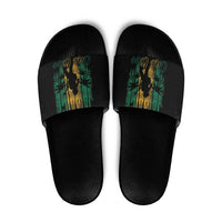 Jamaica One Love Grunge Slide Sandals Jamrock - Wonder Print Shop