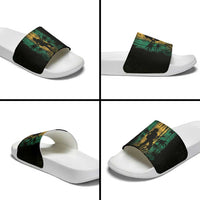 Jamaica One Love Grunge Slide Sandals Jamrock - Wonder Print Shop