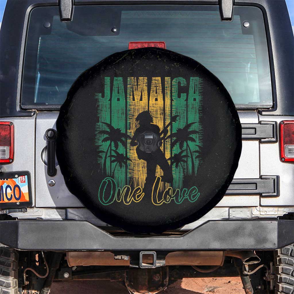 Jamaica One Love Grunge Spare Tire Cover Jamrock - Wonder Print Shop