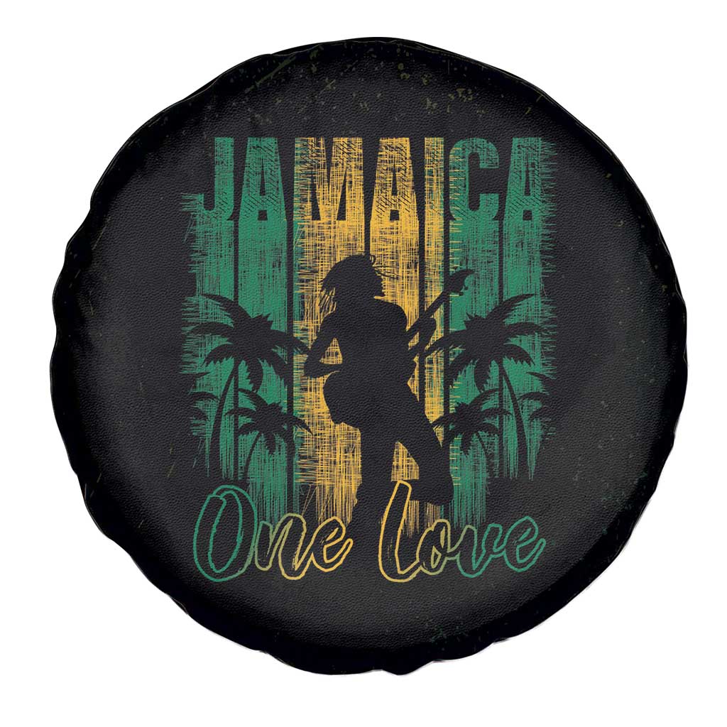 Jamaica One Love Grunge Spare Tire Cover Jamrock - Wonder Print Shop