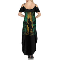 Jamaica One Love Grunge Summer Maxi Dress Jamrock - Wonder Print Shop