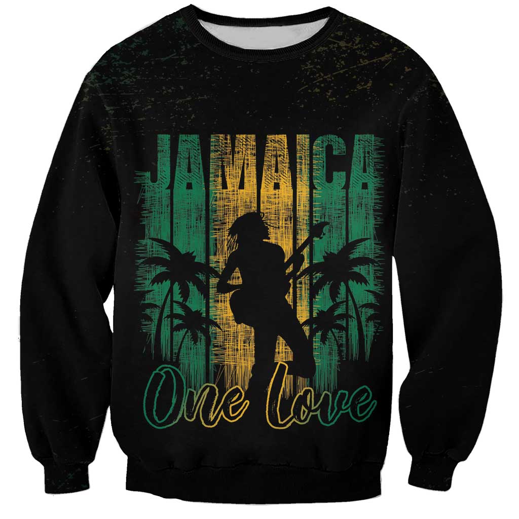 Jamaica One Love Grunge Sweatshirt Jamrock - Wonder Print Shop