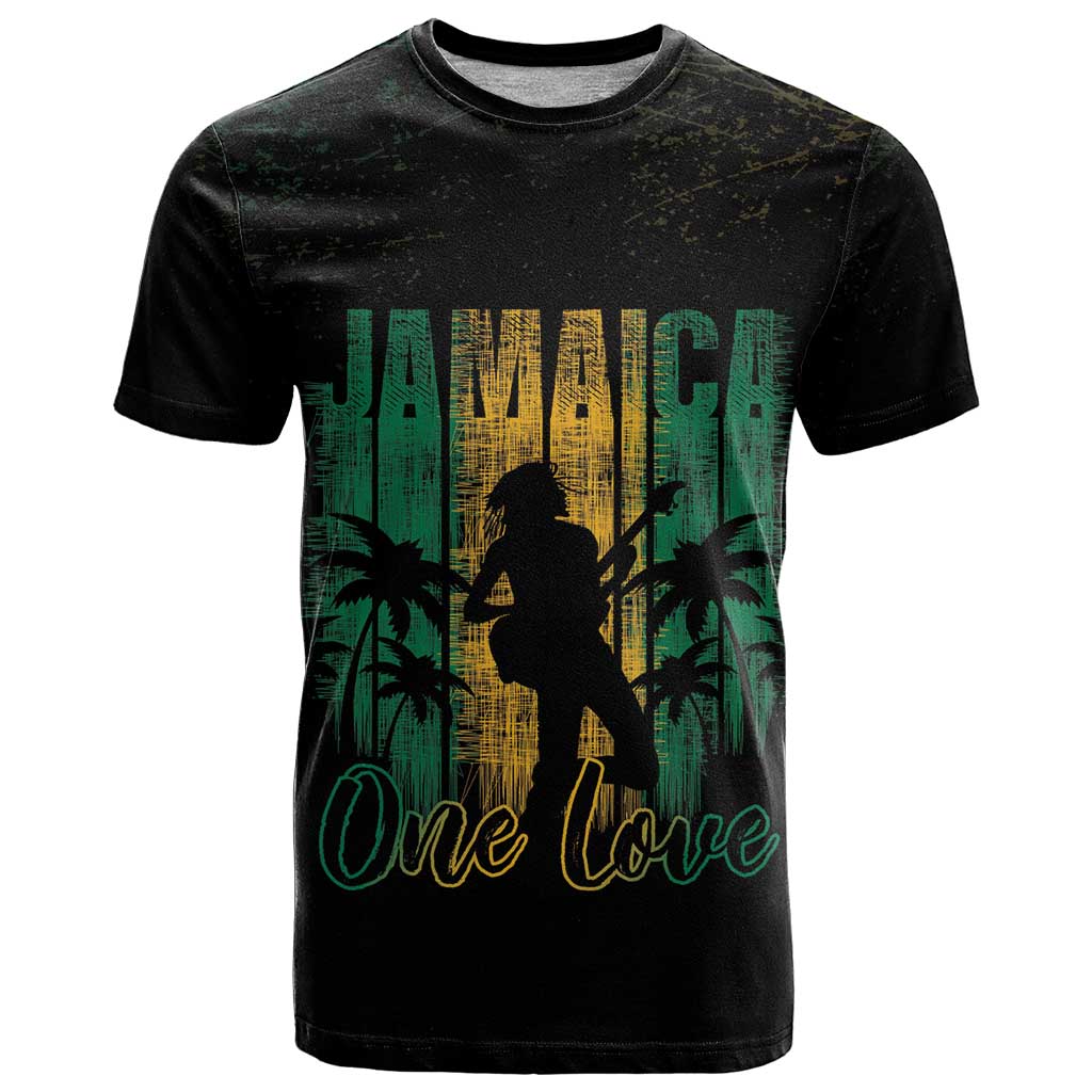 Jamaica One Love Grunge T Shirt Jamrock - Wonder Print Shop