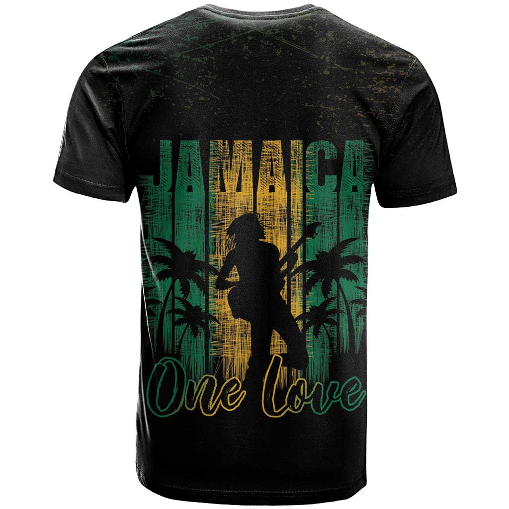 Jamaica One Love Grunge T Shirt Jamrock - Wonder Print Shop