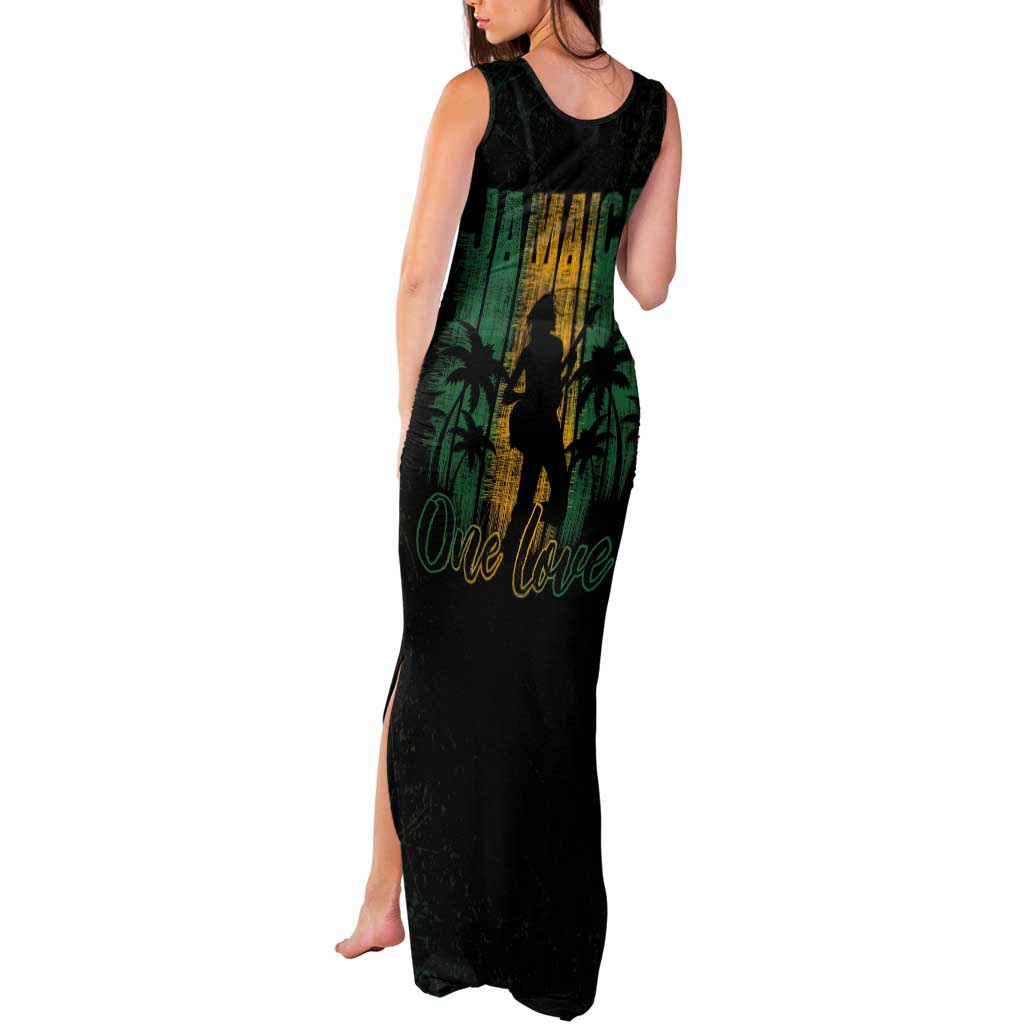 Jamaica One Love Grunge Tank Maxi Dress Jamrock - Wonder Print Shop
