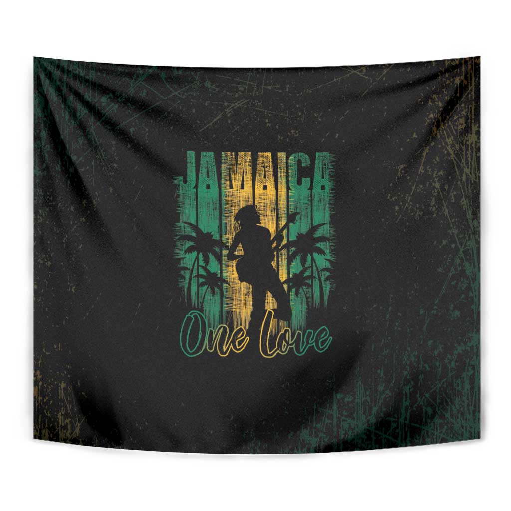 Jamaica One Love Grunge Tapestry Jamrock - Wonder Print Shop