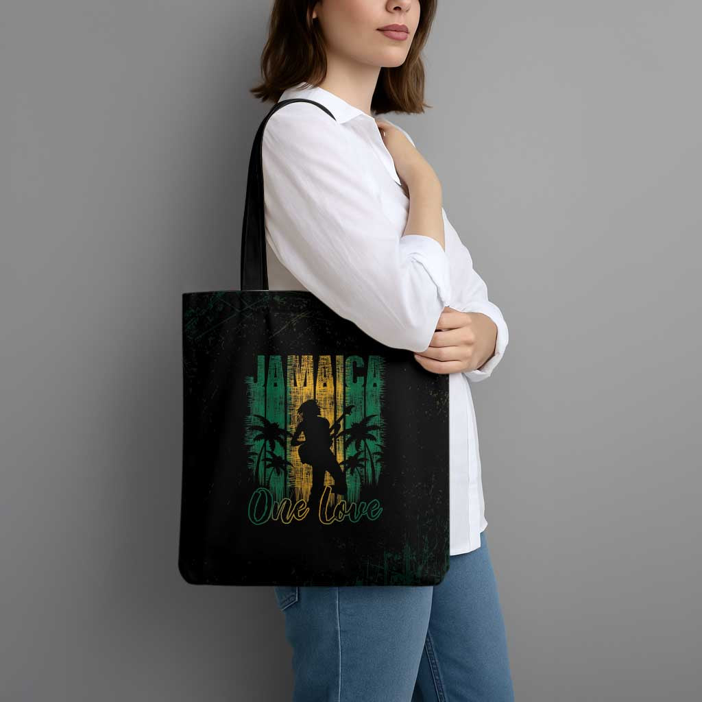 Jamaica One Love Grunge Tote Bag Jamrock - Wonder Print Shop