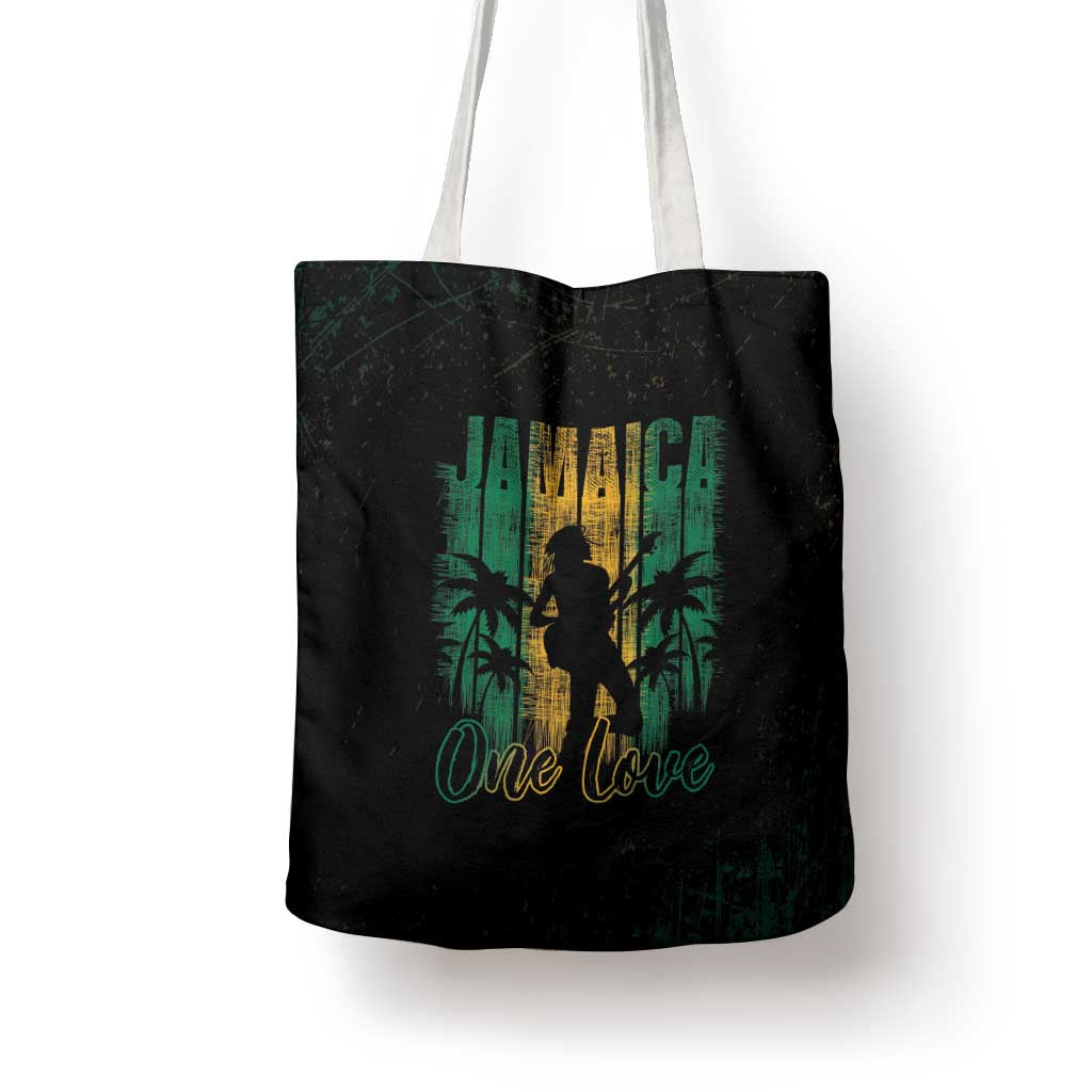 Jamaica One Love Grunge Tote Bag Jamrock - Wonder Print Shop