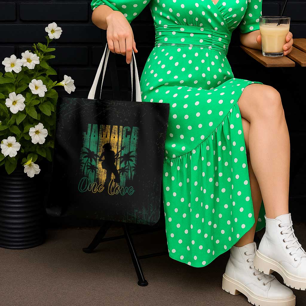 Jamaica One Love Grunge Tote Bag Jamrock - Wonder Print Shop
