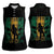 Jamaica One Love Grunge Women Sleeveless Polo Shirt Jamrock - Wonder Print Shop