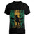 Jamaica One Love Grunge Women V-Neck T-Shirt Jamrock - Wonder Print Shop