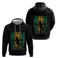 Jamaica One Love Grunge Zip Hoodie Jamrock - Wonder Print Shop