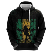 Jamaica One Love Grunge Zip Hoodie Jamrock - Wonder Print Shop