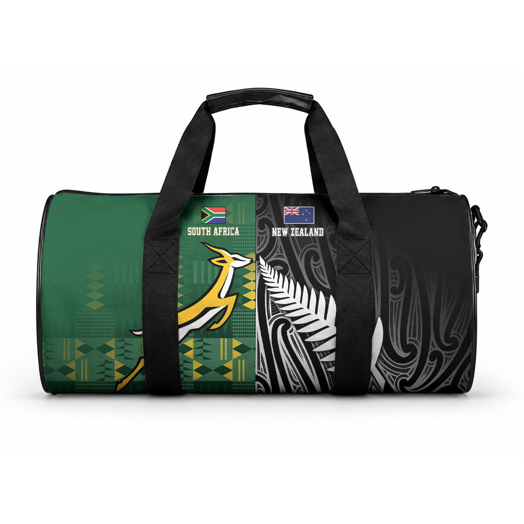 Rugby South Africa New Zealand Greatest Rivals Duffle Bag Tribal Motifs