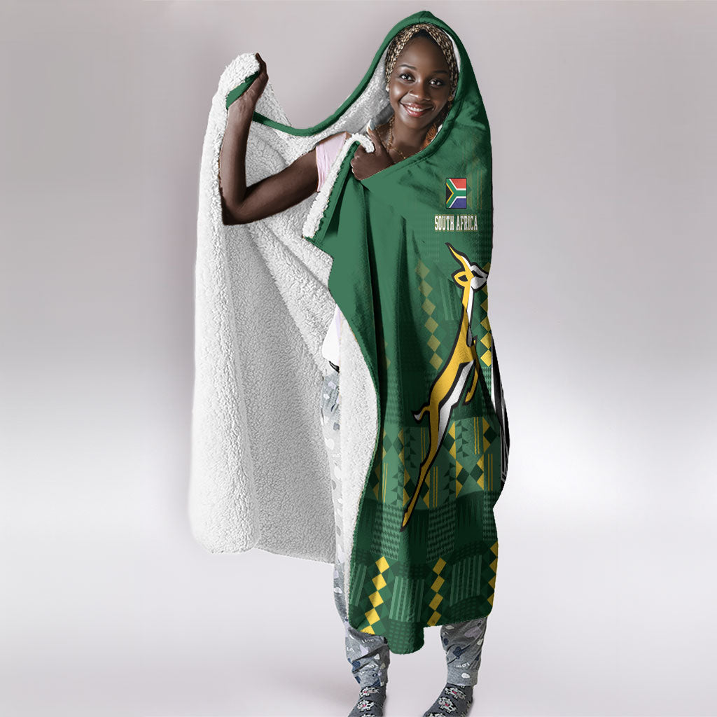 Rugby South Africa New Zealand Greatest Rivals Hooded Blanket Tribal Motifs