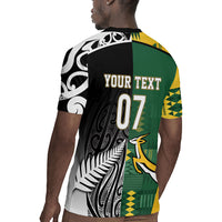 Custom Rugby South Africa New Zealand Greatest Rivals Rugby Jersey Tribal Motifs