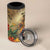 Dia de Los Muertos Mexico 4 in 1 Can Cooler Tumbler Aztec Goddess Mictecacihuatl LT7 - Wonder Print Shop