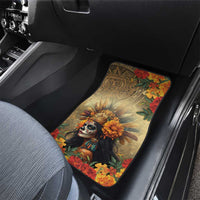 Dia de Los Muertos Mexico Car Mats Aztec Goddess Mictecacihuatl LT7 - Wonder Print Shop