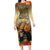 Dia de Los Muertos Mexico Family Matching Long Sleeve Bodycon Dress and Hawaiian Shirt Aztec Goddess Mictecacihuatl LT7 - Wonder Print Shop