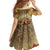 Dia de Los Muertos Mexico Family Matching Puletasi and Hawaiian Shirt Aztec Goddess Mictecacihuatl - Wonder Print Shop