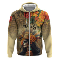 Dia de Los Muertos Mexico Hoodie Aztec Goddess Mictecacihuatl - Wonder Print Shop