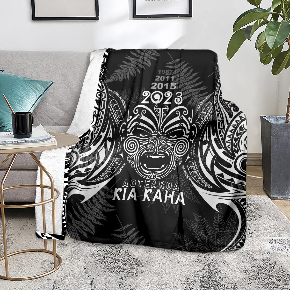 custom-new-zealand-rugby-blanket-2023-world-cup-aotearoa-haka-face