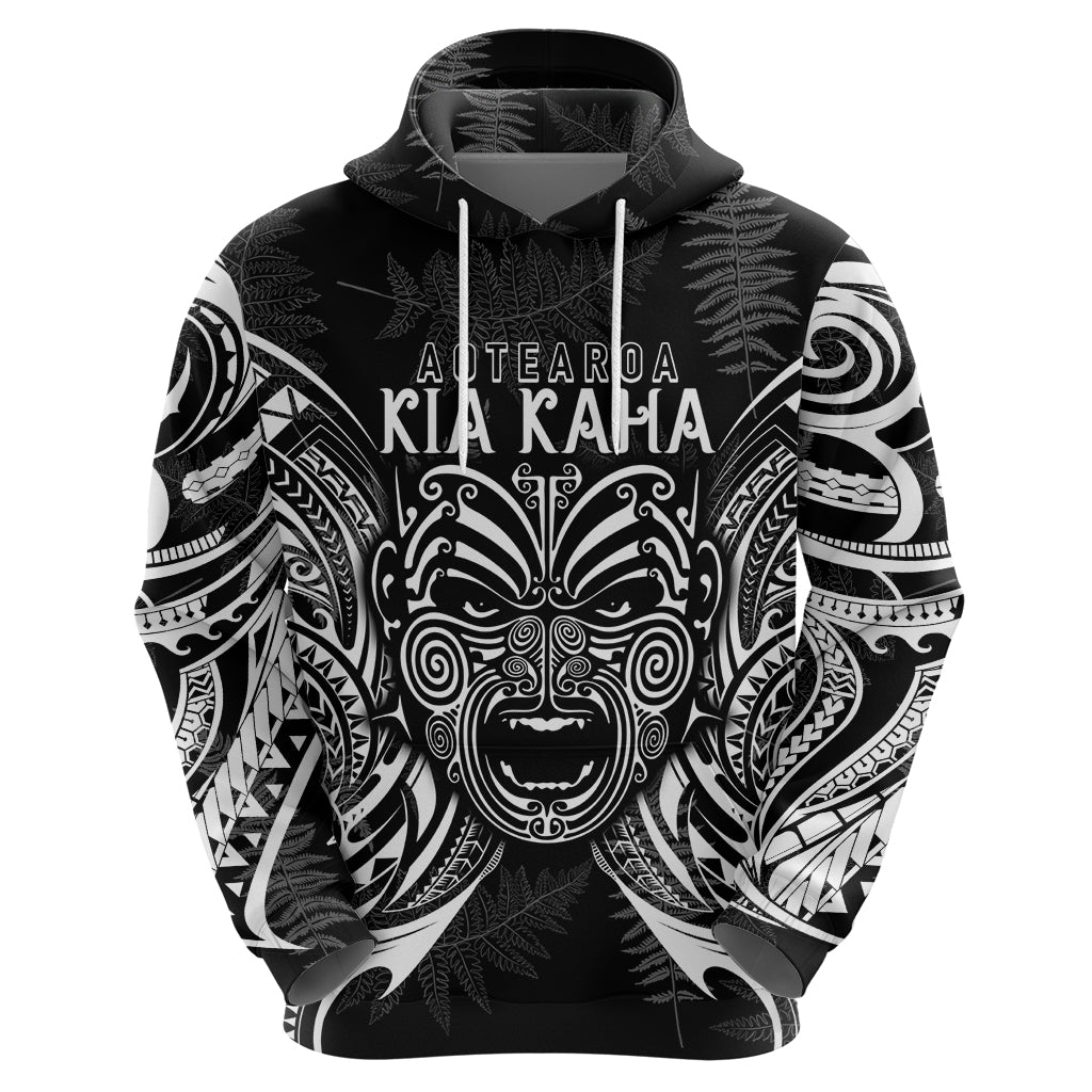 Custom New Zealand Rugby Hoodie 2023 World Cup Aotearoa Haka Face - Wonder Print Shop