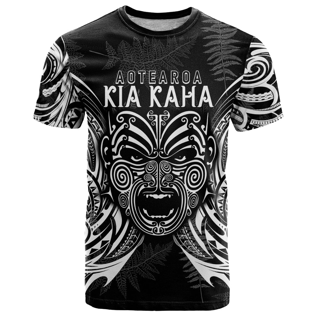 Custom New Zealand Rugby T Shirt 2023 World Cup Aotearoa Haka Face - Wonder Print Shop
