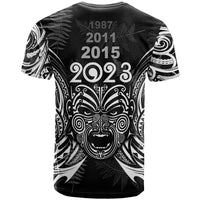 Custom New Zealand Rugby T Shirt 2023 World Cup Aotearoa Haka Face - Wonder Print Shop