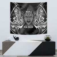 Custom New Zealand Rugby Tapestry 2023 World Cup Aotearoa Haka Face - Wonder Print Shop