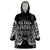 Custom New Zealand Rugby Wearable Blanket Hoodie 2023 World Cup Aotearoa Haka Face - Wonder Print Shop