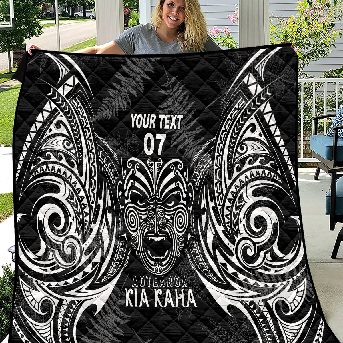 New Zealand Rugby Quilt 2023 World Cup Aotearoa Create History - Wonder Print Shop